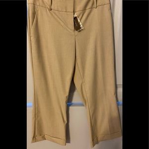 The Limited Tan Cropped Pants